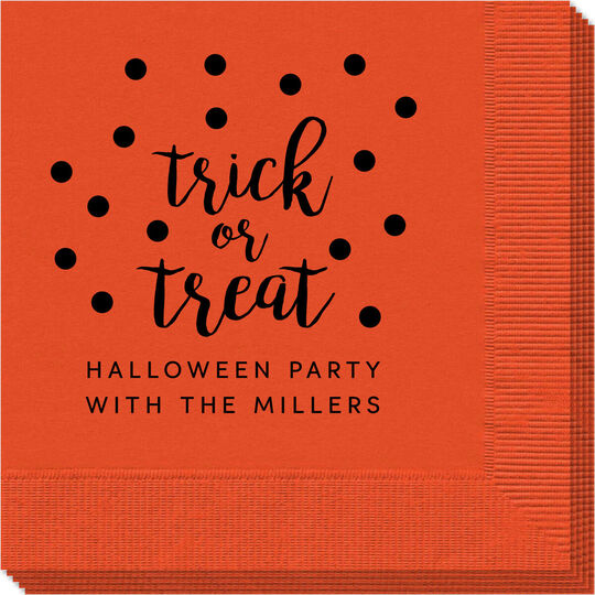 Confetti Dots Trick or Treat Napkins